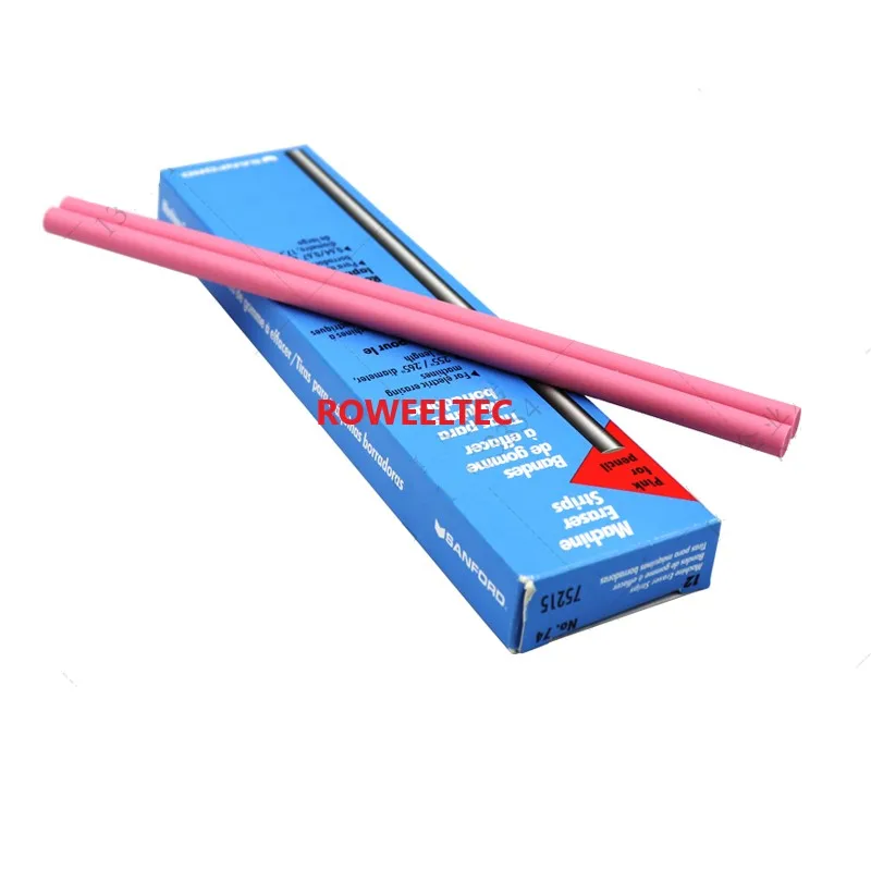 New SANFORD Machine Eraser Strip NO.74(75215) Pink Ink Test, EF74-75215 Pencil Special Wear Test Rubber Strip