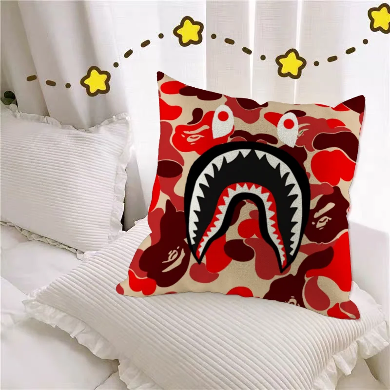 Квадратная Наволочка С Принтом B-bape-e Экологически Чистая Декоративная Из