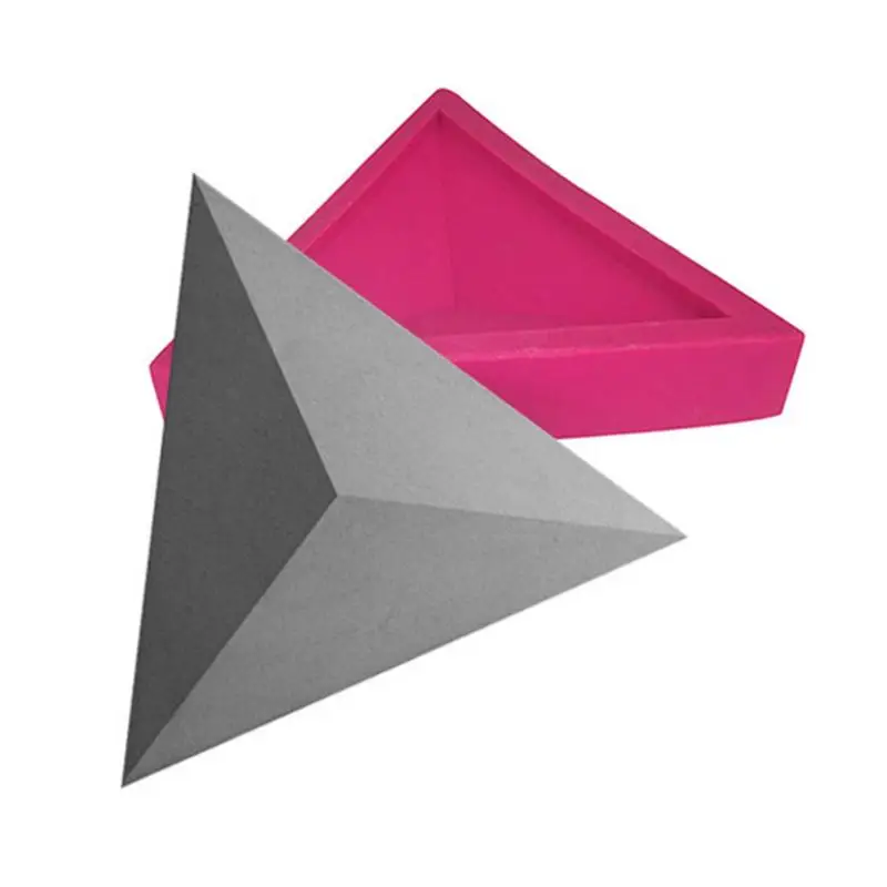 

Triangle Silicone Mold DIY Cement Plaster Mould Home Decoration TV Background Wall Brick Molds Decorative Stone Tile Mold