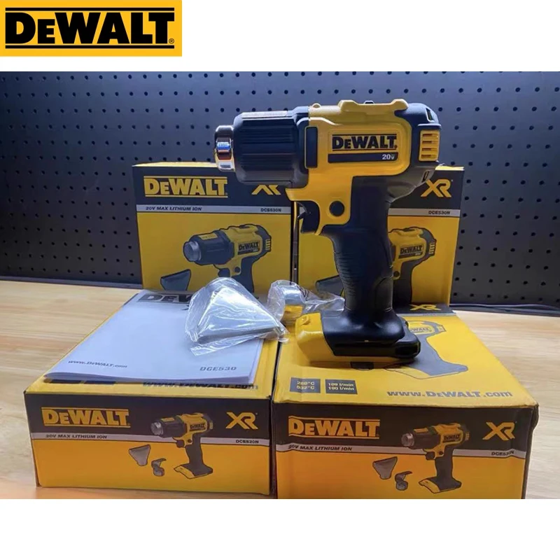 Фото Dewalt 20 в беспроводной тепловой пистолет DCE530 инструмент только высокомощный сварочный тепловой фен термоусадочный инструмент для упаковки г... №2