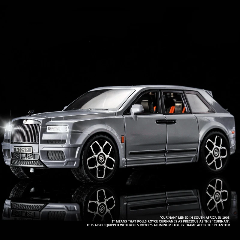 

Large Size 1/20 Rolls Royce SUV Cullinan Alloy Luxy Car Model Diecasts Metal Toy Car Model Simulation Sound and Light Kids Gifts