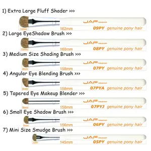 Кисти для макияжа JAF, 7 шт.компл., профессиональные кисти из мягкого натурального конского волоса