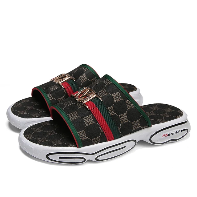 Brand Men Slippers Shoes Thick Sole 