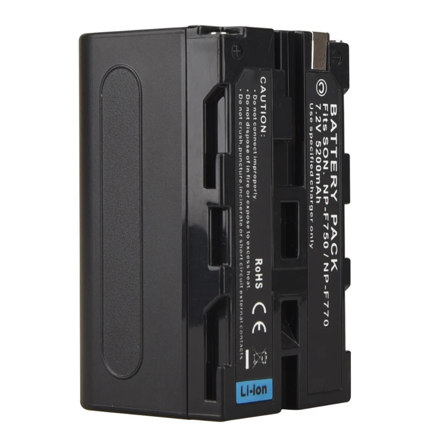 Аккумулятор для литий-ионной камеры 5200 мАч NP-F750 NP F750 + зарядное устройство USB для Sony F970 F960 F550 F570 QM91D NP-F770 TRU47E
