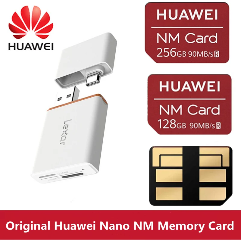 

Оригинальная карта памяти Huawei NM, флеш-карта 64/128/256 ГБ, карта памяти/USB/интерфейс Type-C, мобильный кардридер Huawei
