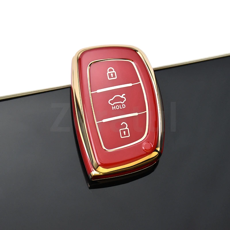 Мягкий ТПУ чехол для автомобильного ключа с 3/4 кнопками Hyundai Elantra Creta Ix35 Ix45 I10 I30 I40