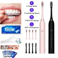 sonic electric toothbrush tooth brush waterproof ultrasonic automatic tooth brush travel portable sonic oral cleaning whitening