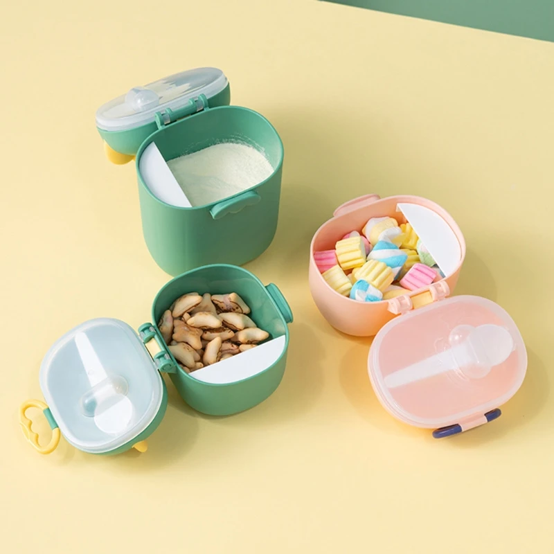 

400ml/800ml Baby Formula Dispenser with Milk Powder Storage Box Infant Essential Cereal Snacks Container for Toddle Travel