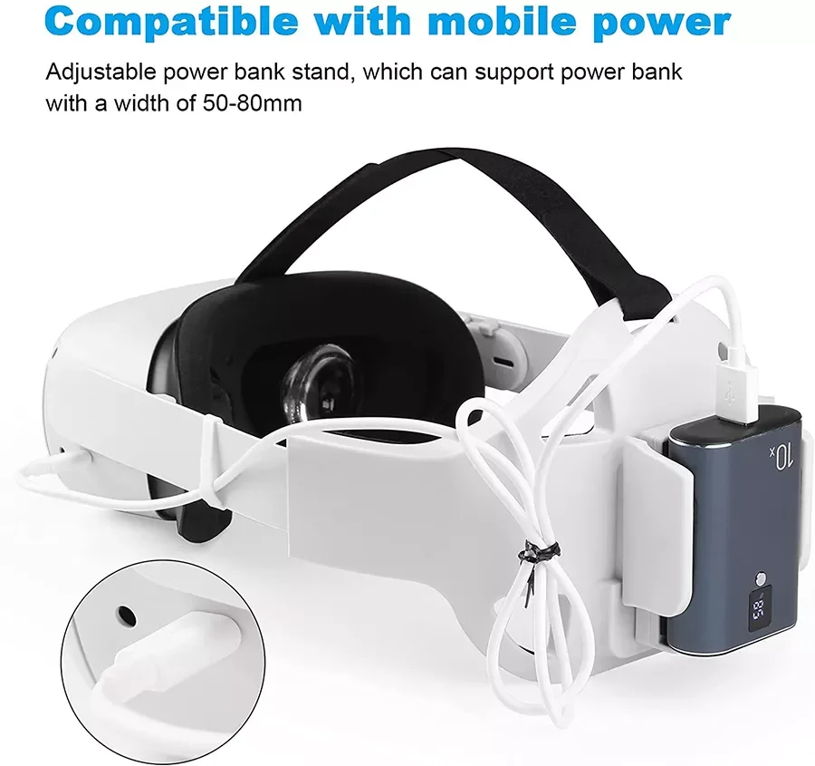 

NEW2023 for Oculus Quest 2 Strap VR Accessories Adjustable for Oculus Quest 2 Strap Handle Grip Covers For Quest 2 Elite Strap