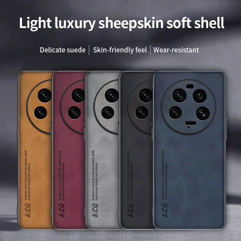 Sheepskin protective case For Xiaomi 11 12 13 Pro Mi 12S Ultra 12T Simple retro shell civi 2 3 4 sophistication Case