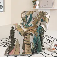 Butterfly Woven Blanket Throw Chair Covers with Tassels Decor Bed Blanket Sofa Protector Camping Throws Home Rug 12