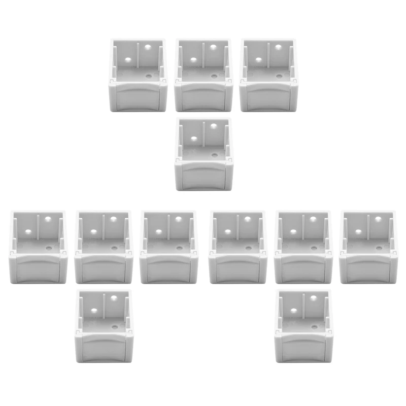 

12X 1 Inch Blind Brackets White Profile Box Mounting Bracket Window Blinds Headrail Bracket