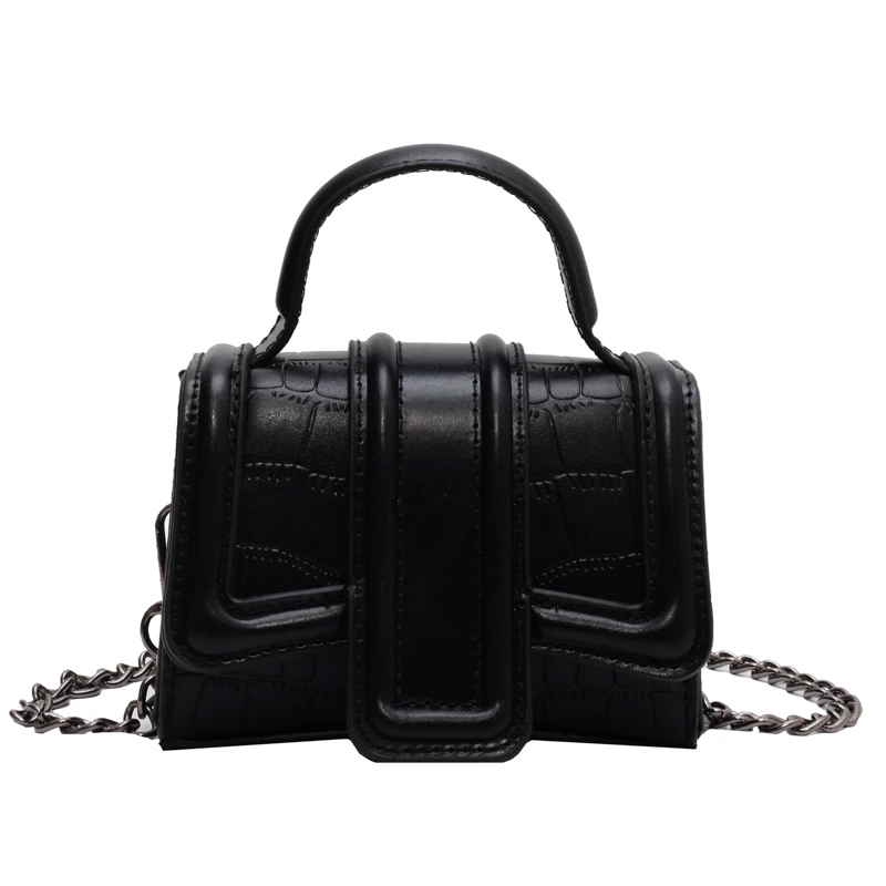 Stone Pattern Mini PU Leather Simple Flap Crossbody Bags for Women 2023 Spring Trends Brand Handbags and Purses Ladies