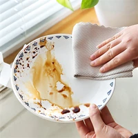 microfiber dish towel diamond lattice fish scale cleaning glass cleaning cloth easy to clean kitchen lazy dish cloth