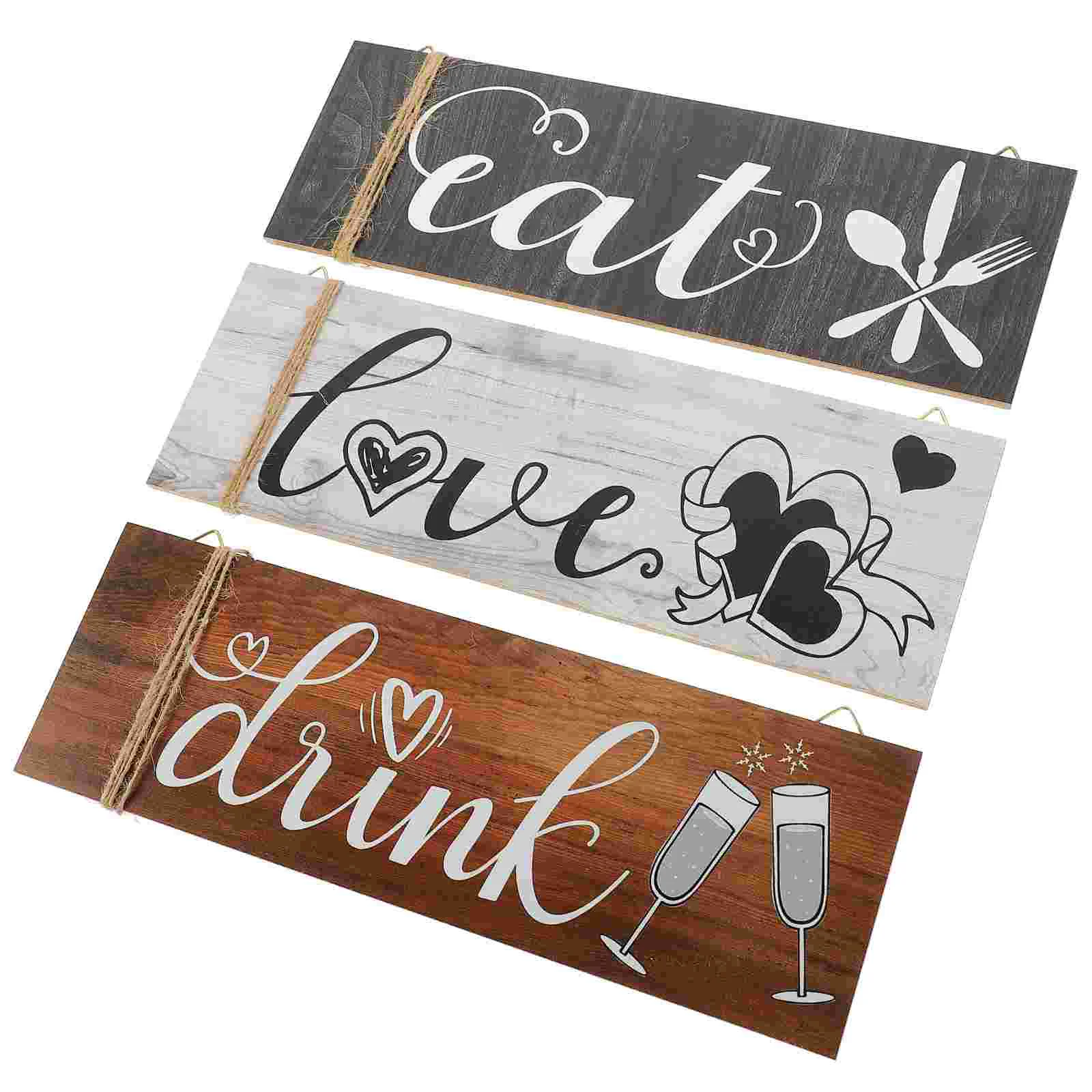 

Restaurant Wood Wall Plaque Rustic Wood Wall Sign Wooden Table Centerpiece