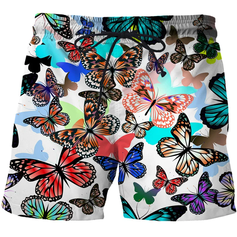 

Abstract Butterfly Graphic Beach Shorts Pants Men 3D Print Surf Board Shorts Summer Hawaii Swimsuit Swim Trunks Cool Ice Shorts