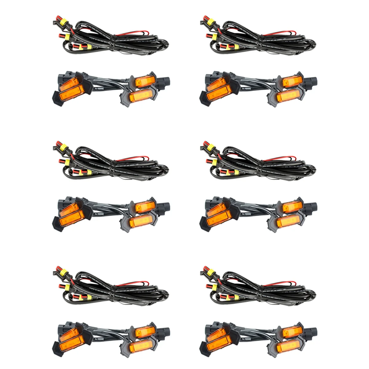 

For Toyota Tacoma TRD 2016 -2020 Front Grille Lighting LED Grille Lights Kit 24 PCS(Amber Shell Yellow Light)