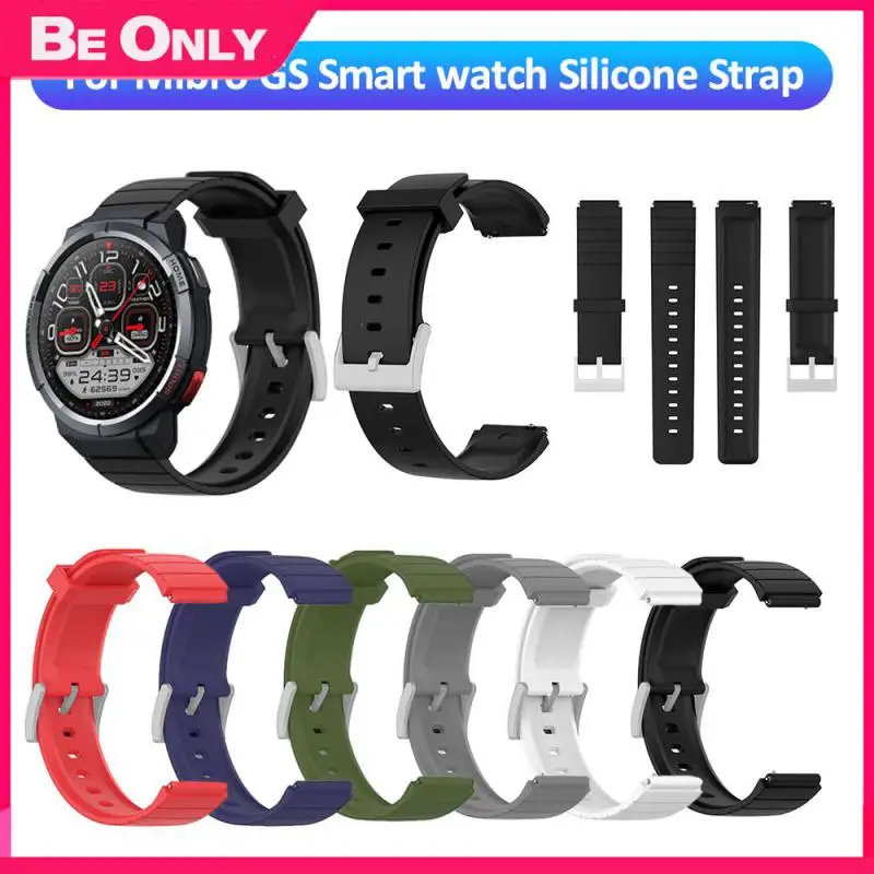 

Silicone Elegant Strap For Mibro Gs Comfortable Smart Watch Watchband Waterproof Sweatproof Replacement Bracelet For Mibro Gs