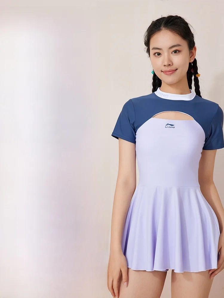 Женский купальник Li Ning новинка 2024 летний консервативный профессиональный