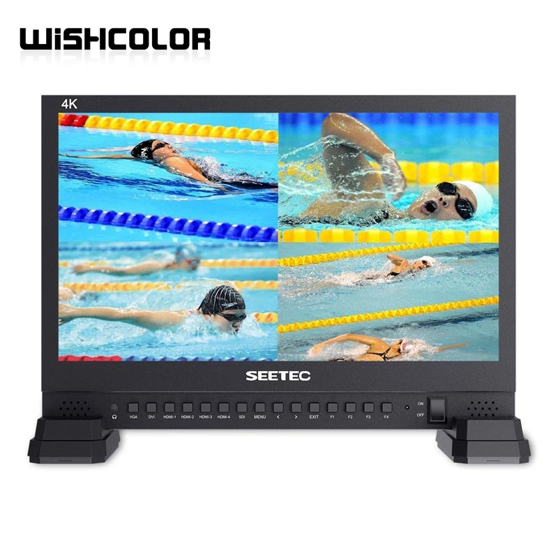 

Wishcolor SEETEC 4K156-9HSD 15.6" IPS UHD 4K Broadcast Monitor with 4xHDMI Input 3840x2160 Quad Split Display