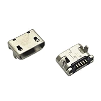 10pcs 7 2mm no side flat mouth short pin micro usb connector 5pin dip2 data port charging port connector for mobile end plug