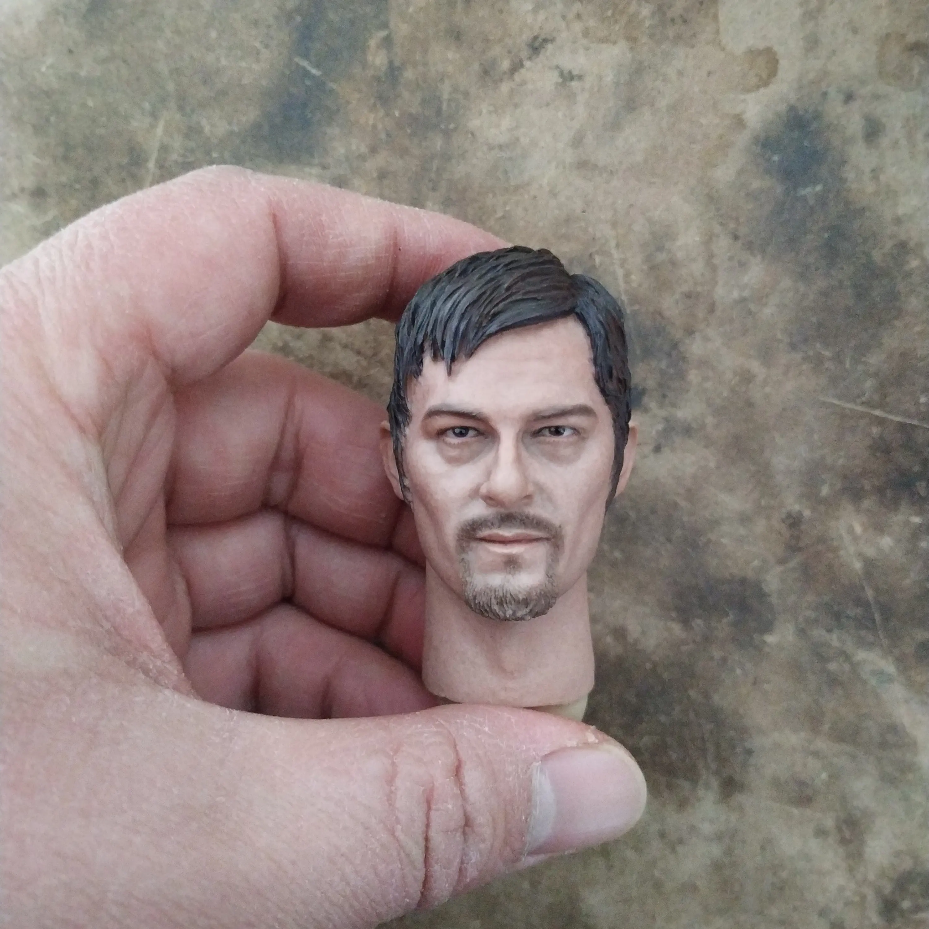 

1/6 Scale Daryl Dixon Head Sculpt Actor Norman·Reedus Head Played Model Toy Figure Doll