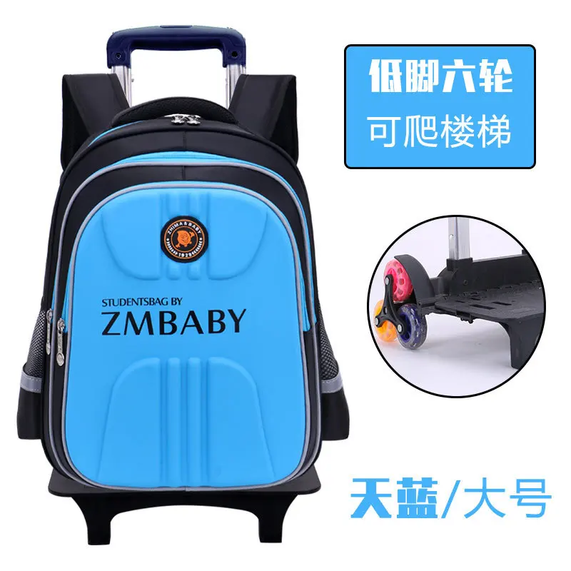 kids Wheeled Backpacks Removable Children School Bags With 3 Wheels Stairs Kids boys girls Trolley Schoolbags Luggage Book Bags