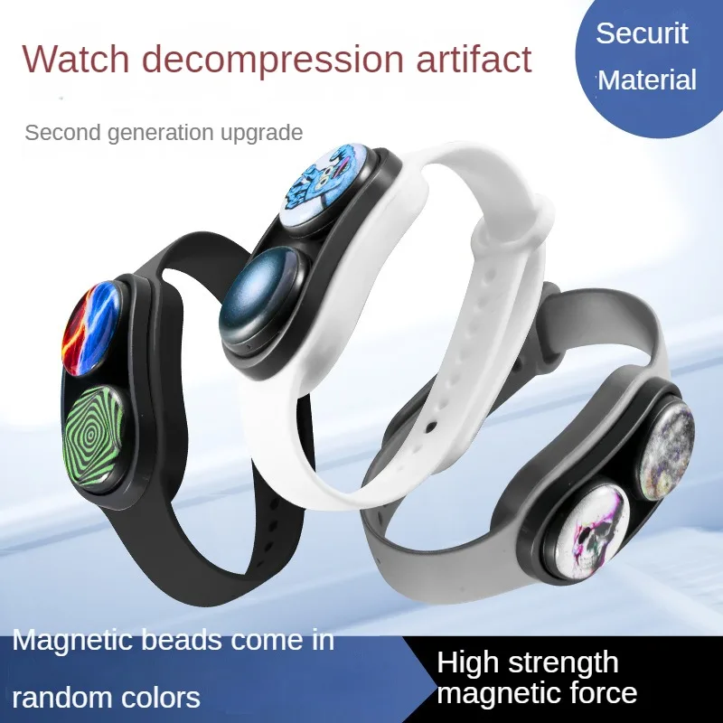 

PopPuck rotating elastic hockey magnet toy decompression fidget coin fidget spinner toy adult children Christmas gift wholesale