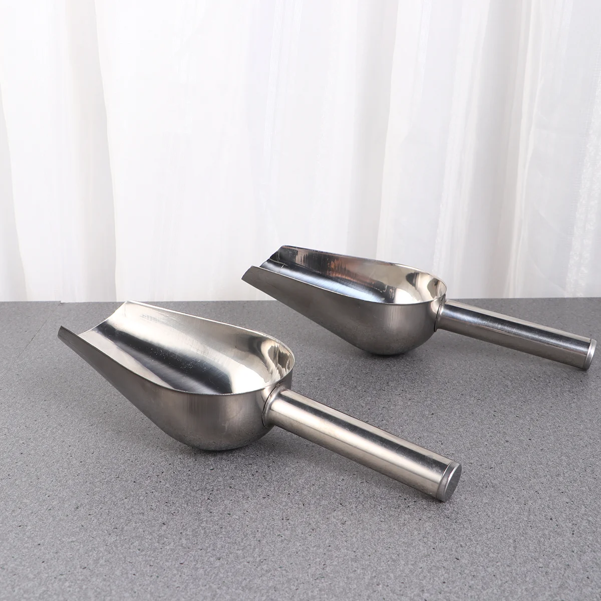 

Scoop Ice Scoopsmetal Flour Steel Stainless Shovelcube Bar Kitchen Utility Drysweet Popcorn Scooper Sugar Coffee Cream Dog Rice