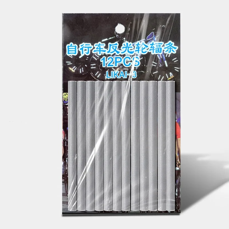 12 шт./набор светоотражающие наклейки на велосипедные спицы