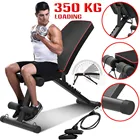 Складная профессиональная сидячая скамья, 350 кг, регулируемая скамья для веса с 7 механизмами, складная ударная скамья для упражнений в тренажерном зале