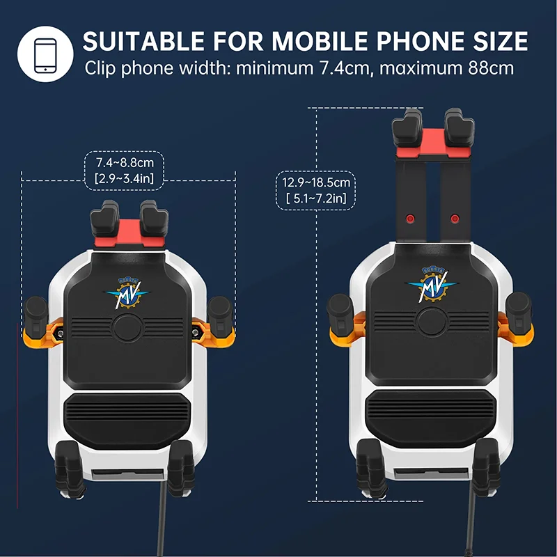 15 Вт Беспроводная зарядка держатель для телефона мотоцикла быстрое зарядное