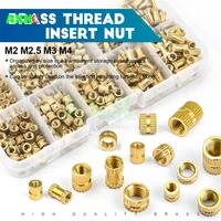 200pcsbox 500pcsbox m2l 3 5 m2 5l 3 5 m3l 4 2od injection nut copper insert knurled nuts knurling kit for electrical