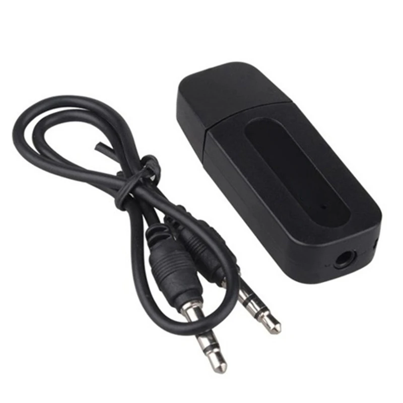 

090E Receiver Car Noise Cancelling Bluetooth-compatible AUX Adapter Music Receiver for Home Stereo-Headphones Hands-Free Call
