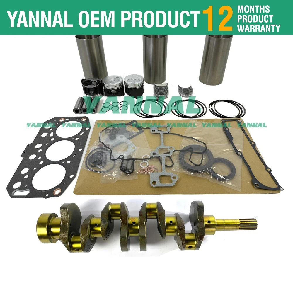 3TNV70 3TNV70-BJUV Комплект для ремонта коленчатого вала двигателя Yanmar XUV Gator 855D Запчасти