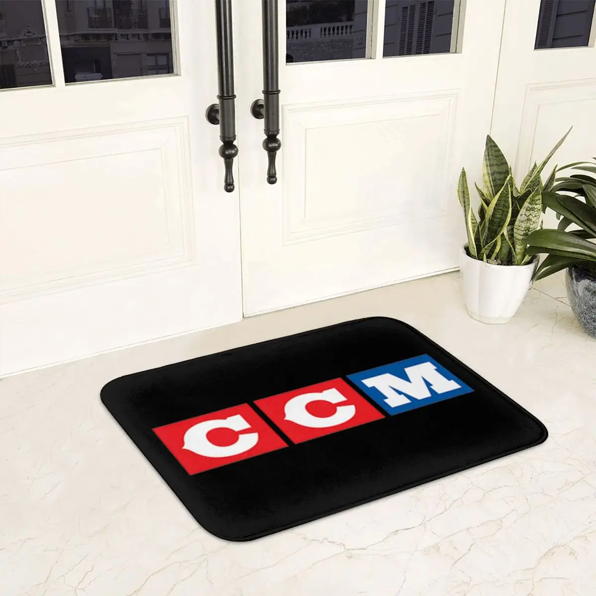 Нескользящий коврик с логотипом CCM в стиле ретро напольный впитывающий ковер для