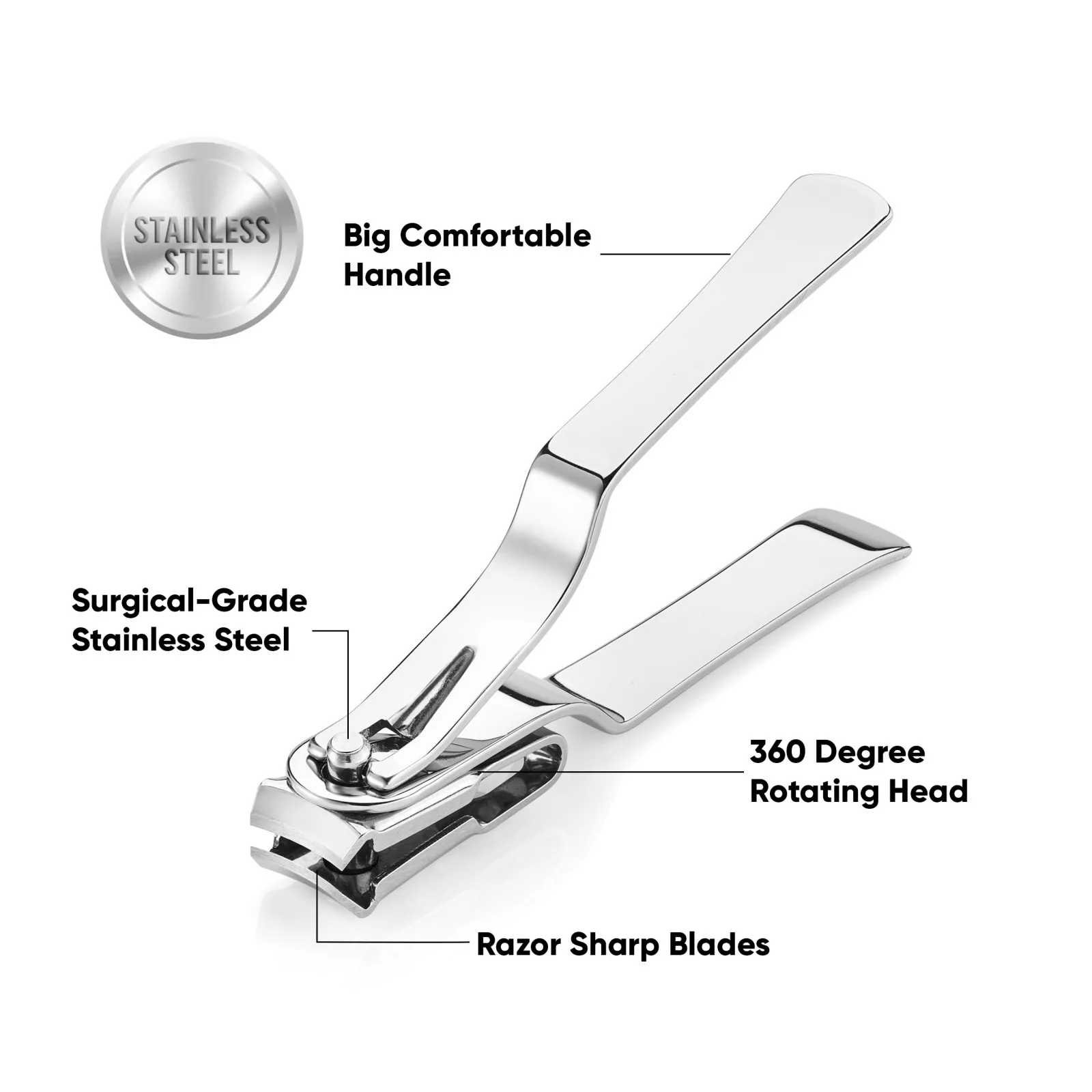 Машинка для стрижки ногтей пожилых эргономичная машинка толстых стальная