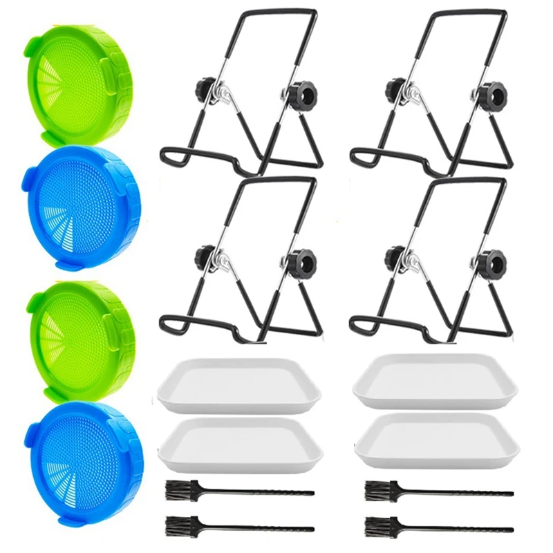 Крышка для банки с широким горлышком подставка прорастания стеклянная банка