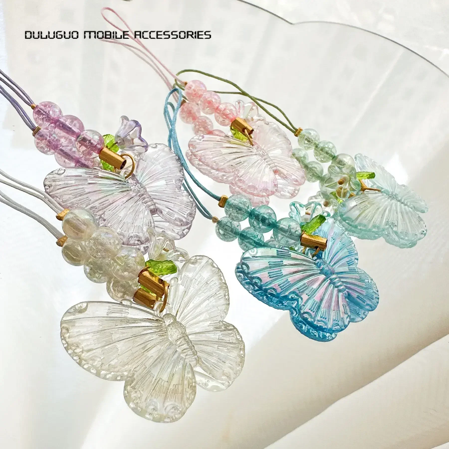 Подвеска в виде бабочки ремешок для телефона чехол мобильного девочек Y2k модный