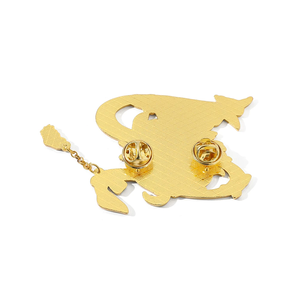 Брошь на пуговице-цепочке с кисточкой Genshin