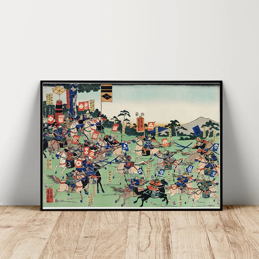 

The Sengoku Period In Japanese History Print Art Poster Antique Canvas Painting Living Room Decor Wall Picture