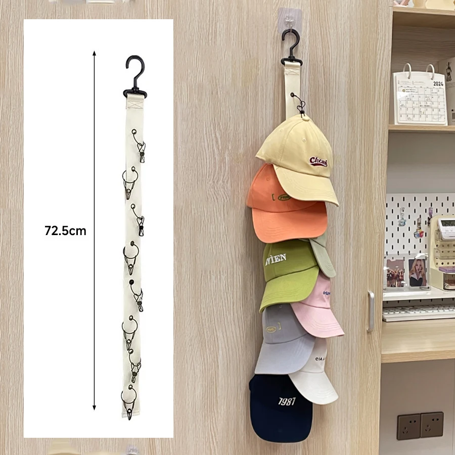 Подвеска с крючками и металлическими зажимами. Коллекции шляп. Дверные крючки. Кепки. Подставка для шляп. Кепки для гольфа. Подставка для бейсболок. Домашние органайзеры.
