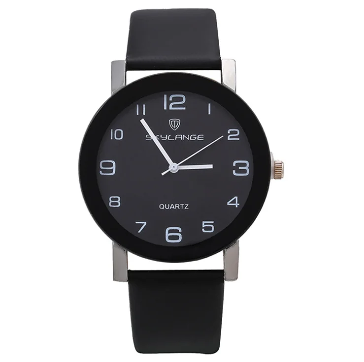 

2022 Women Black Watch Hot Sale Leather Band Stainless Steel Analog Quartz Wristwatch Lady Female Casual Watches