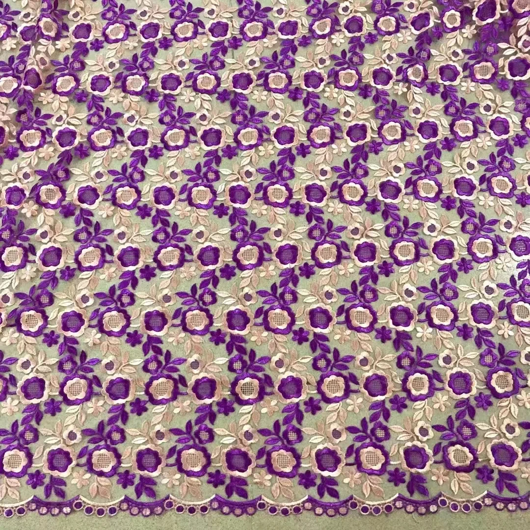 Новое водорастворимое трехмерное двухцветное кружево с вышивкой Африканское