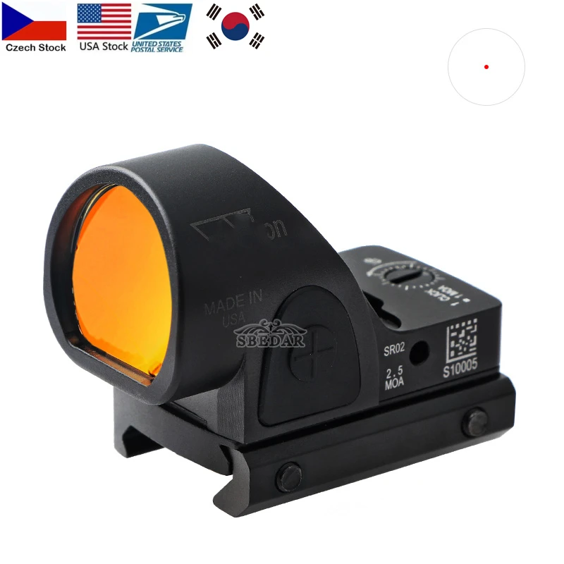 

Охотничий мини-прицел, Коллиматорный прицел с красной точкой, прицел для прицельной винтовки, подходит для Вивера 20 мм для страйкбольной/ох...