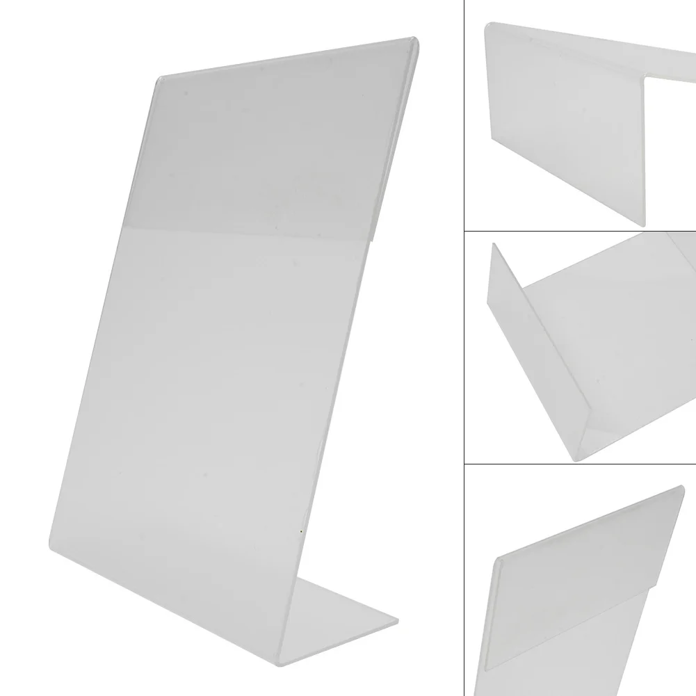 

A6 Transparent Acrylic Display Stand Desk Shelf Photo Frames Picture Painting Art Stand Sign Tabletop Display Holder 10*15cm