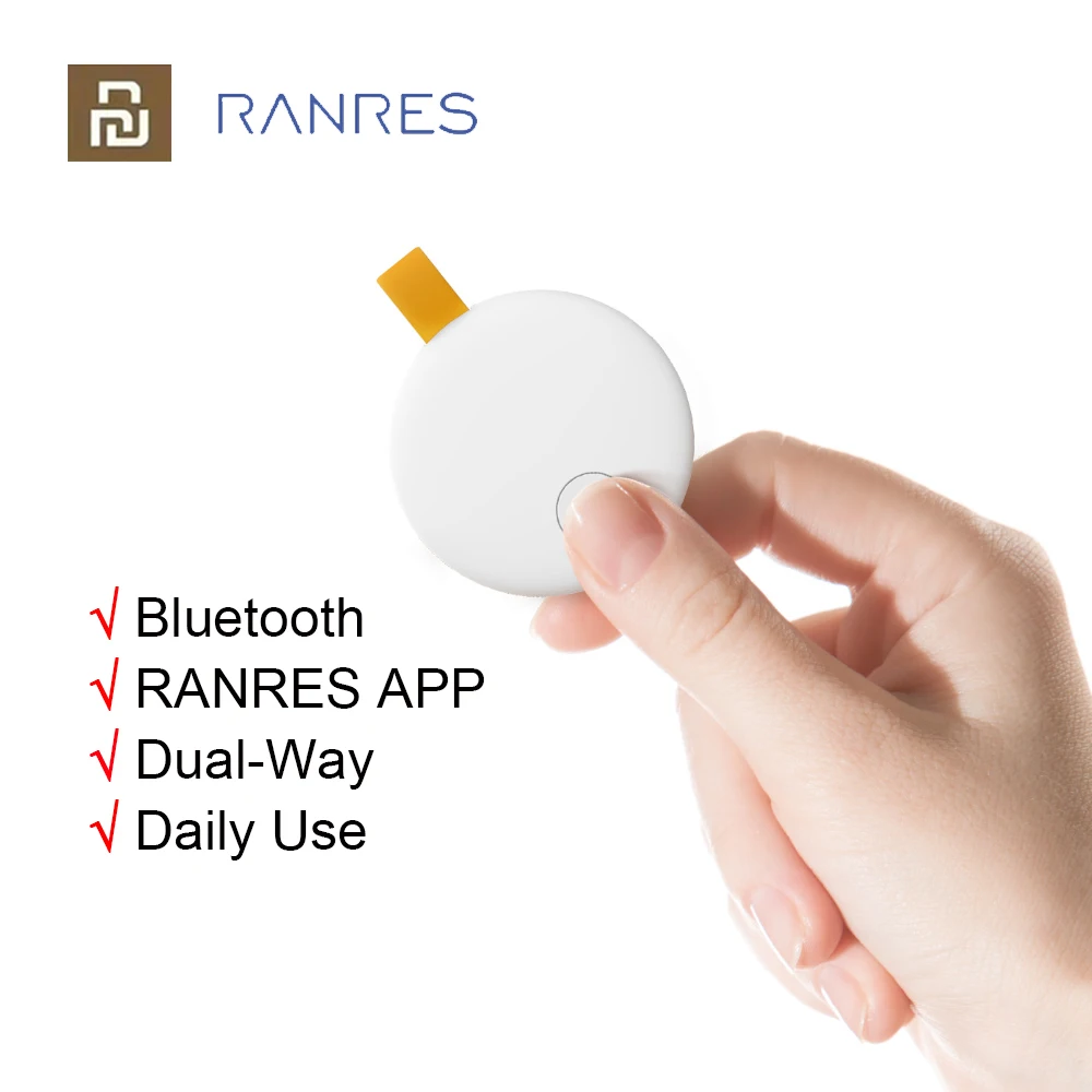 Фото Смарт-трекер Ranres, беспроводной, с функцией защиты от потери, Bluetooth 5,0 №1