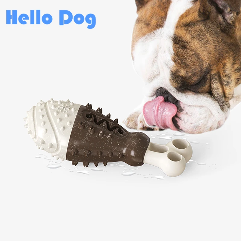 

Зубная щетка для чистки и кормления собак, игрушка для протекания еды, молярная палочка, плавающий пазл с водой, Интерактивная игрушка для к...