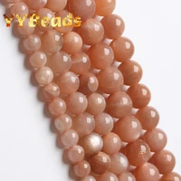 aaa natural sunstone quartz stone beads top quality gem 4 6 8 10 12mm loose spacer charms beads for jewelry making bracelet 15