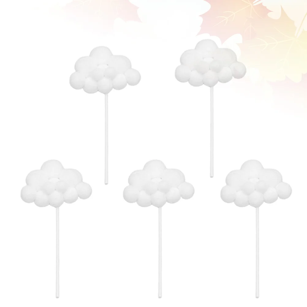 

Cupcakepick Clouds Cloud Picks Birthday Funny Kids Shower Baby Party Decoration Yarndessertballoon Cluster Favors 3D Wedding